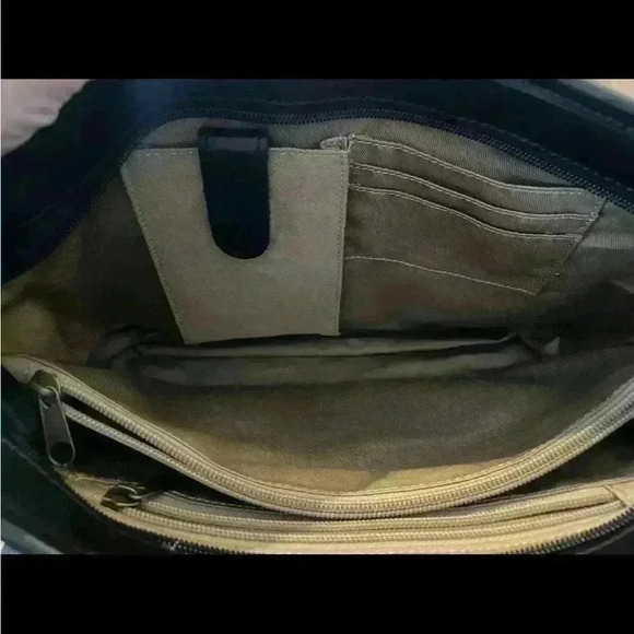 LL Bean Medium Tote/Purse 100% Wool Leather Bottom Red/Black Plaid - Picture 12 of 16